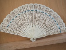 Eventail Chinois Sculpté Old