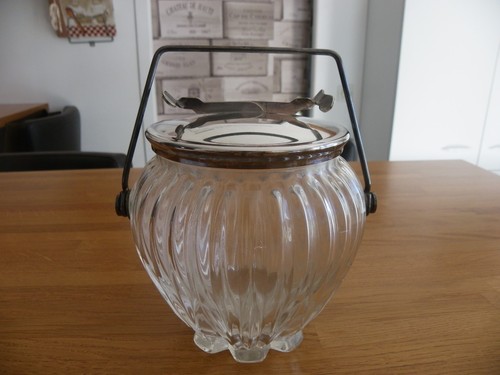 Pot biscuit ancien avec - pot,
