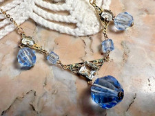 Collier ancien perles cristal