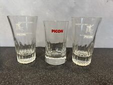 ANCIEN LOT DE 3 VERRES A PICON DECO BAR COLLECTION ESTAMINET BISTROT