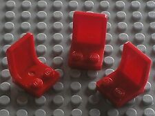 3 x Siège LEGO Red Seat ref