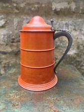 Chope Bière GÉANTE Aluminium Sceau À Glace Orange Vintage Année 1970’s