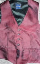 Gilet Costume Homme Olly Gan Bordeaux T3 80% Polyester 20% Soie Élégant