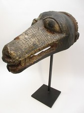 MASQUE EN BOIS INDIEN ANIMAL HINDOU ( INDE ASIE )