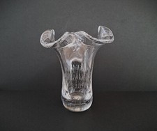 Petit vase en cristal bullé /