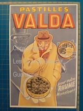 PASTILLES VALDA  affiche FRANOHEL publicité pharmacie pharmacy advert