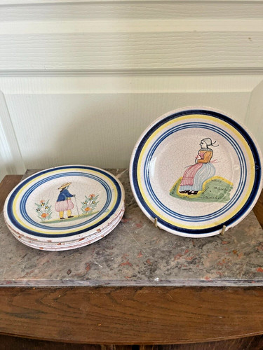 Ancien lot assiettes dessert - ancien,