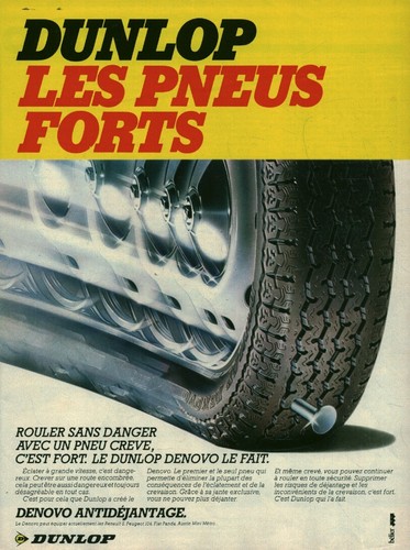 Publicité ancienne voiture
