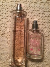 HELLO KITTY WOMAN, ZARA LITTLE GIRL: LOT DE 2 VAPOS EAU TOILETTE À MOITIÉ PLEINS