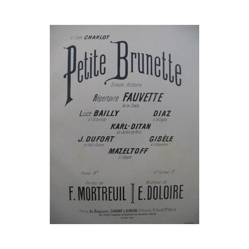 Doloire petite brunette - doloire, em.