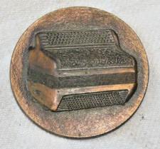 Plaque en cuivre ronde 4 cm