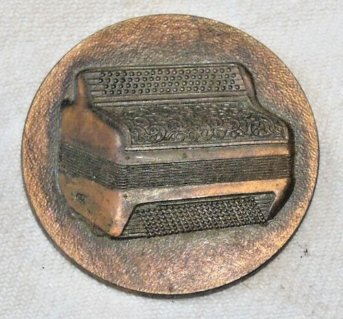 Plaque cuivre ronde - en,