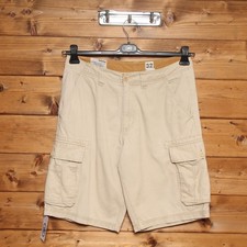 Bermuda TIMBERLAND Cargo Taille 32 Usagé (SA2859) Beige Homme Vintage
