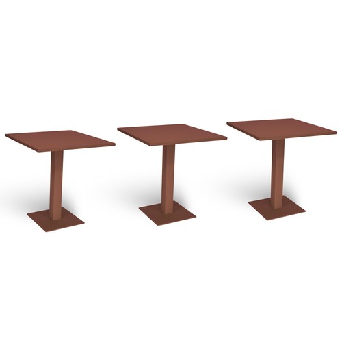 Table bar rouge - table, brique