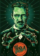 PLAQUE MÉTAL  NIKOLA TESLA