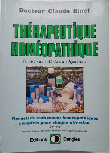 Thérapeutique homéopathique - thérapeutique,