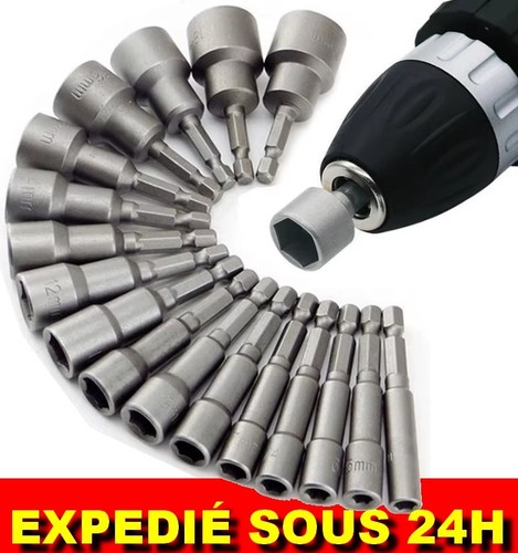 Set douilles hexagonales - 9,
