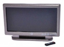 Maison de Poupées Moderne Grand-écran Télévision TV & Télécommande 1:12 Échelle