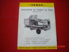 ANCIEN  PROSPECTUS   PUBLICITAIRE  ARRACHEUSE DE  PDT   ARMOR      RICHARD - OTA