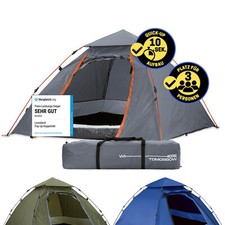 Tente Iglu Pop Up Pour 3 Personnes Kuppelzelt Festival QuickUp Camping Extérieur