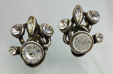 Anciennes boucles d'oreilles TARATATA antique costume jewelry earrings vintage