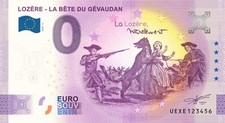 Billet Souvenir 2024 France LOZERE - La bête du Gévaudan