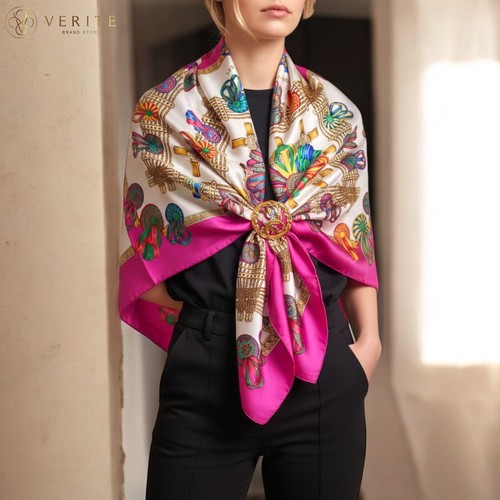 Rare vintage foulard soie - en,