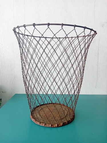 Ancienne corbeille papiers - corbeille, à