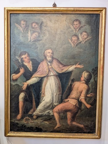 Ancien tableau religieux - , à