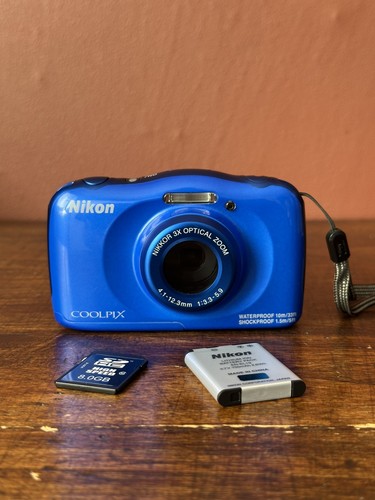 Nikon coolpix s33 2mp blue - nikon,