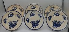 6 ASSIETTES PLATES FAIENCE DE CLAIREFONTAINE KIOTO BLEU D 23 cm XIXème JAPONISME