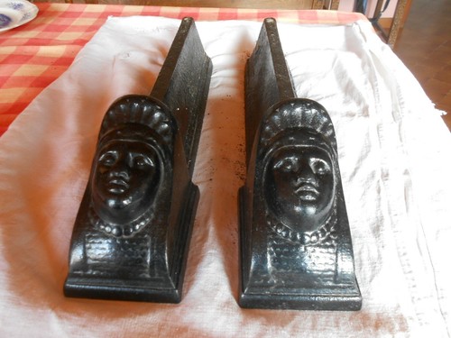 Chenets anciens fonte - chenets, en