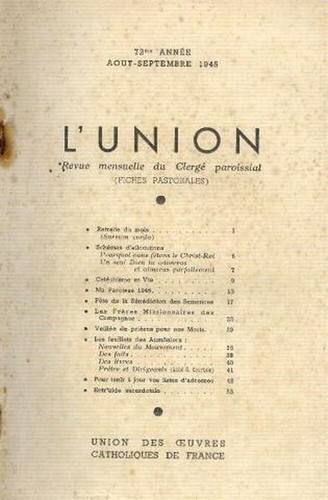 Union revue mensuelle - l'union, du