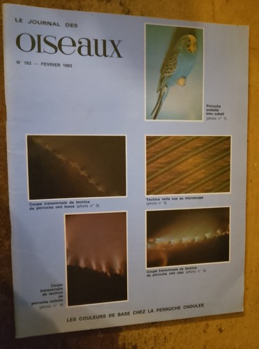 Journal des oiseaux 163 - oiseaux, n°163
