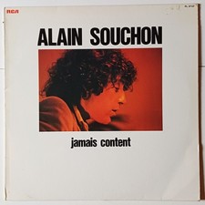 Alain Souchon "Jamais Content", Vinyl LP 33t, 1977 TBE 