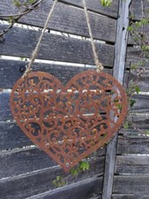 Coeur de vrille en rouille noble à suspendre décoration de jardin jardin terr...
