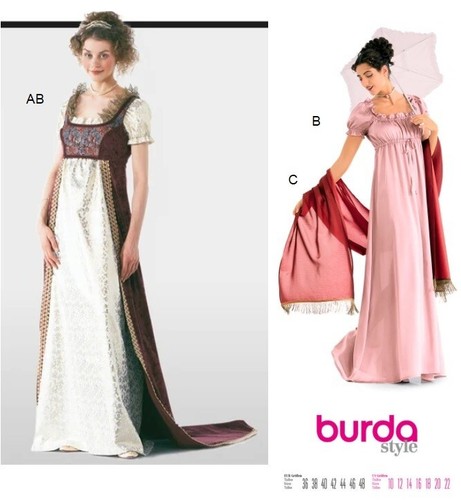 Burda historical regency - regency, dress