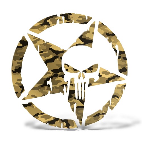 Autocollant étoile militaire - autocollant,