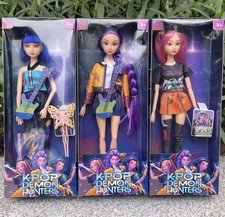 Kpop Demon Hunter dolls Rumi Mira Zoey 3pcs vinyl toy gift for kids fans
