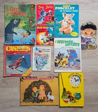 LOT Magazines et livres pour enfant ex le livre de la jungle, apprentie sorcière