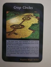 CROP CIRCLES ILLUMINATI NEW WORLD ORDER UNLIMITED INWO CARD GAME 1995 RARE OVNI