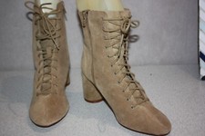 Bottillon Lacets  Zara Trafaluc Cuir Beige T 36 TBE