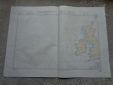 CARTE MARINE SHOM / Atterrages ouest des îles Britanniques 1989