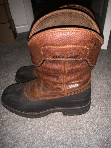 Brown leather george boots - brown,