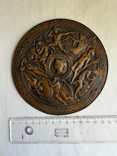 Plaque médaille ancienne - plaque,