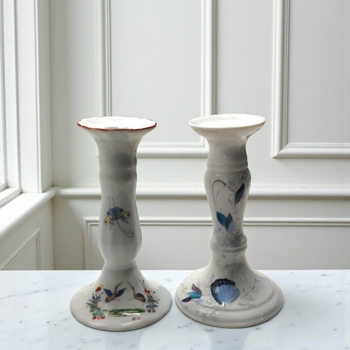 Limoges porcelain candlesticks - porcelain,