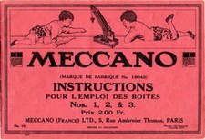 Meccano. Manuel ancien