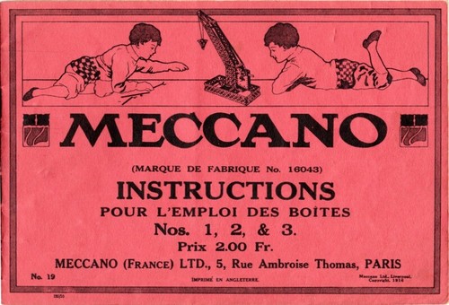 Meccano manuel ancien - meccano.,