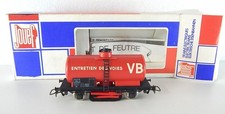 REF 6495  JOUEF WAGON NETTOYEUR DE VOIE VB  JOUEF HO EN BOITE ROUGE