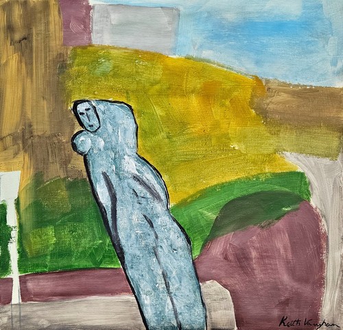 Peinture huile abstraite - à, l'huile